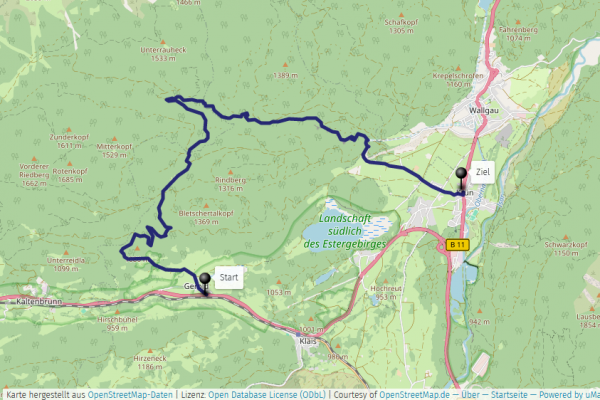 Karte Gerold Finzbachklamm